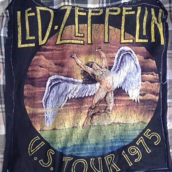 Handmade Led Zeppelin US TOUR 1975 orig.tee sew on - Picture 3 of 5